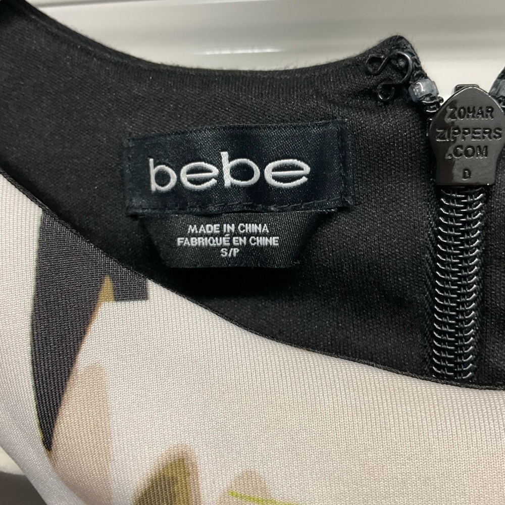 Bebe Black And Multicolor Patterned Mini Dress - image 2